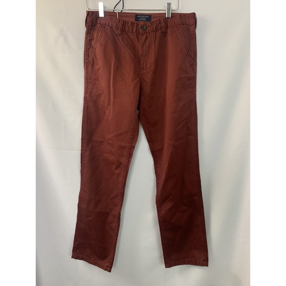 Matchstick nwt men’s sz 30 burnt orange straight fit khaki chino pants